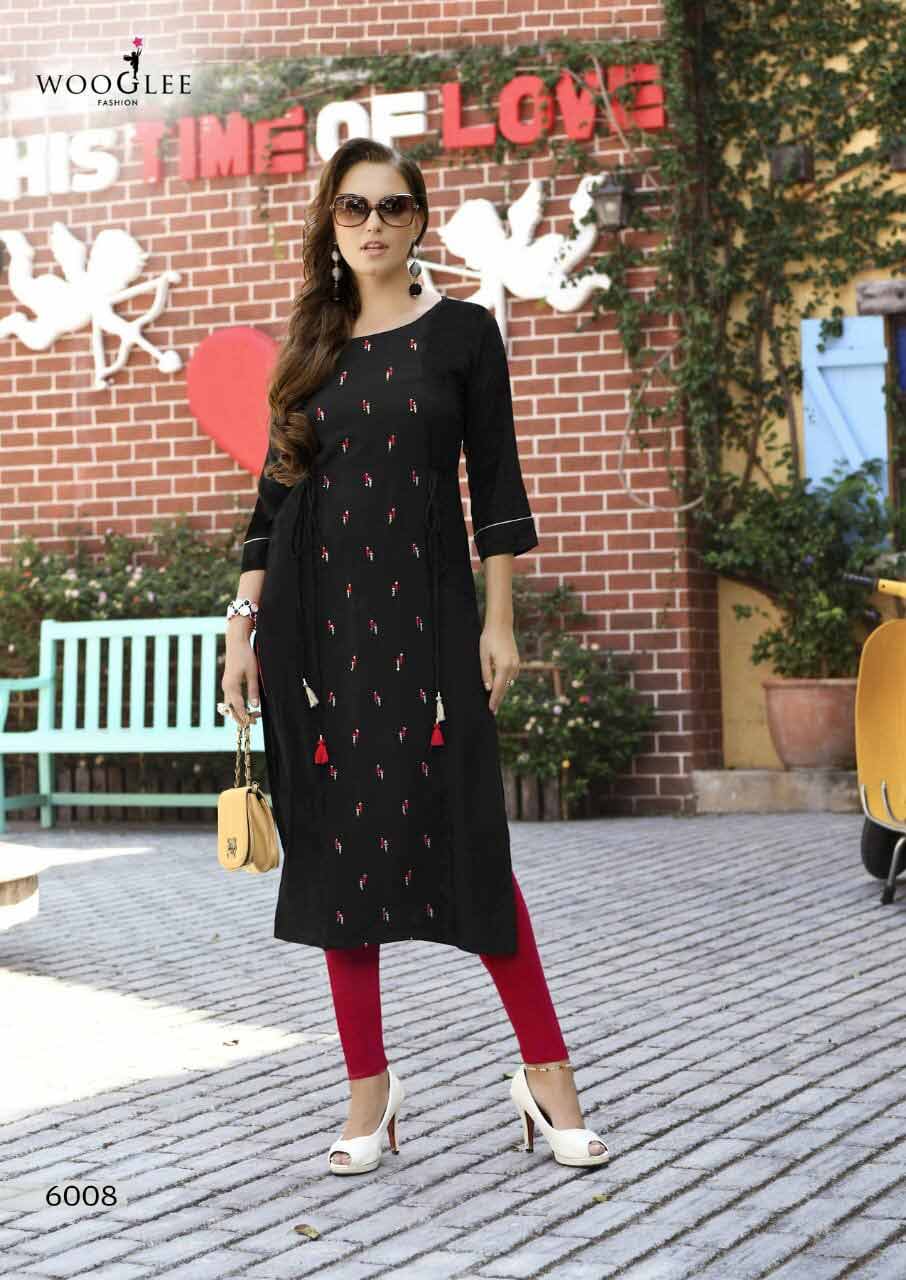 Tim Tim Rayon Embroidery Kurti Catalog Tim Tim Rayon Embroidery Kurti Catalog